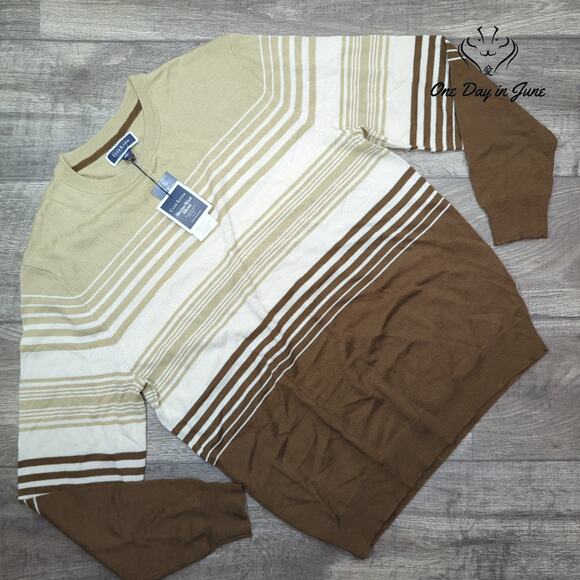 Club Room Merino Wool Blend Long Sleeve Sweater Size M - Picture 1 of 5